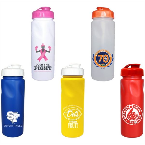 DA68024 24 OZ. Cycle Bottle With Push 'n Pull Cap And Custom Imprint